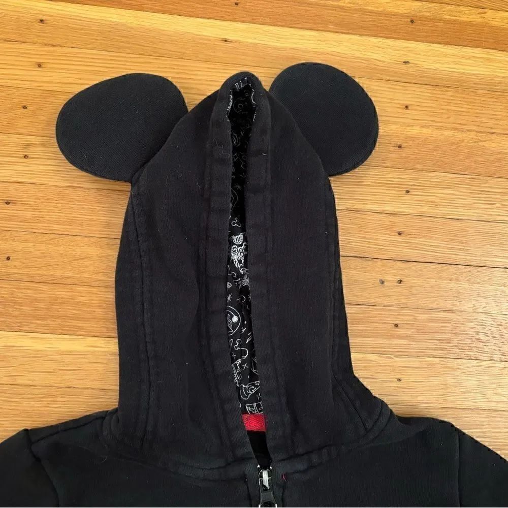 Disney Parks Mickey Mouse black/red full zip hoodie - Picture 5 of 6
